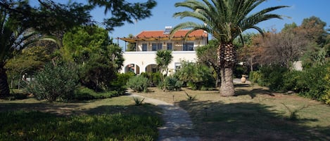 The villa from the beach

