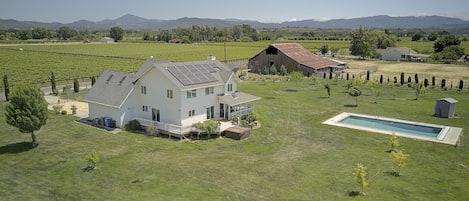 Views from side of property! 
Surrounded by lush vineyards