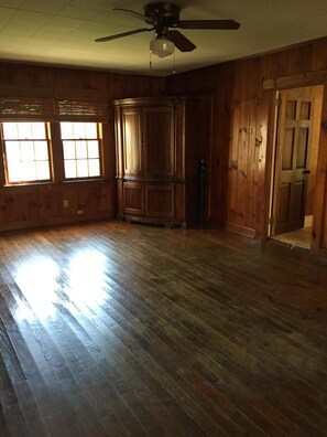Center gathering room waits for new furnishings for 2017 Spring guests.