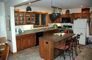 Fully stocked country kitchen