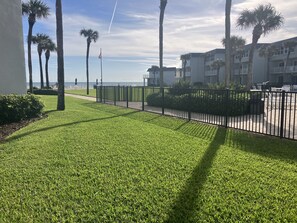 From unit looking toward the sundeck and ocean