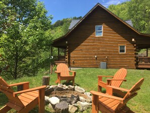 Seat around the fire pit