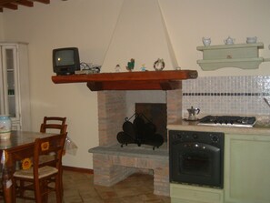 Fireplace in the Living room/Kitchen