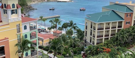 Frenchman's Cove overlooking the beach and bay