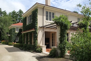 pergola with wisteria