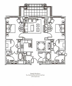 Our Two Bedroom Floorplan