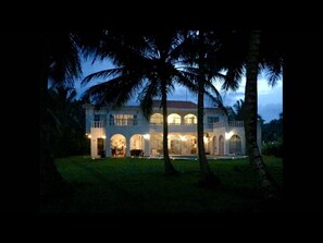 Villa at night