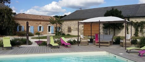 Piscine privée du gîte Corabel