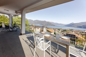 Lovely view of the lake from the terrace.
