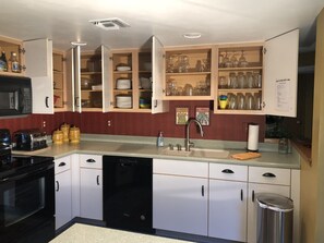 Fully stocked kitchen