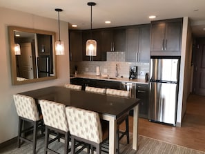 Larger Kitchen and eating area