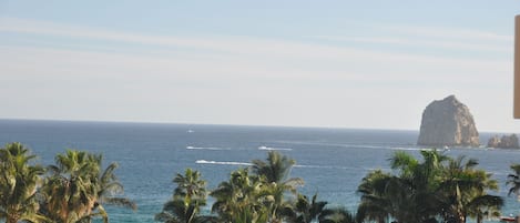 View of Land's End, Sea of Cortez this side, Pacific Ocean from Deck and rooms