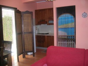 the kitchen