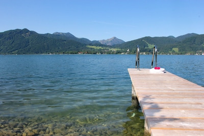 Traumurlaub: See- und Bergsicht und Seezugang und gratis Stand Up Paddle