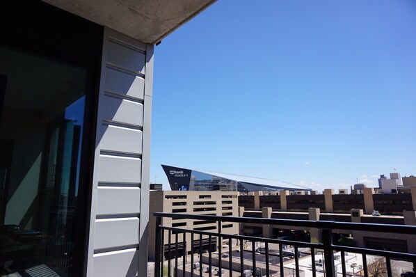 View from Patio and Master Bedroom. 