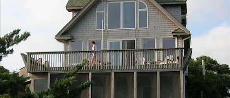 House overlooking acres of marsh and awesome sound views