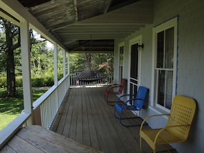 View of the front porch