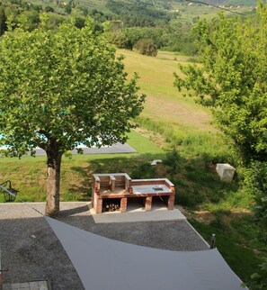 BBQ and dining area in the back the swimming pool