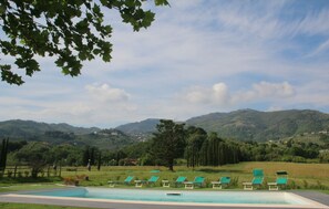 Swimming pool view from the house