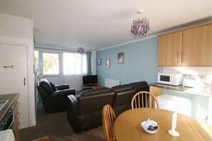 view of lounge from the dining room