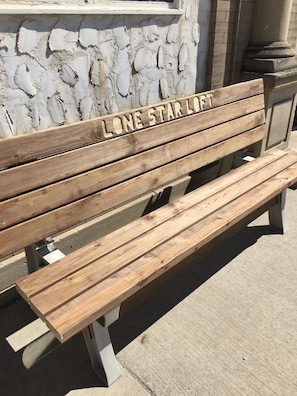Bench at Street level