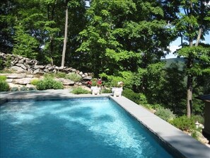 Pool with corner view.