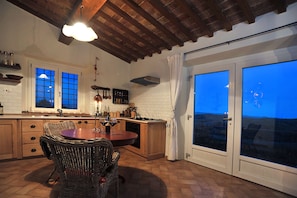 Living room and kitchen