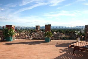 Relax, peace and sunbathing on the sunny terrace