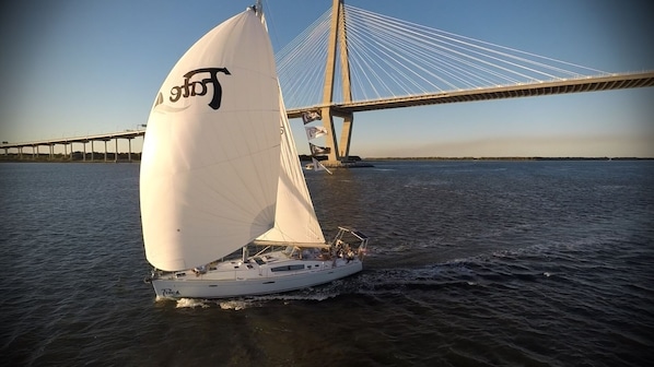 Sailing by the Ravenel Bridge