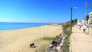 Long sand beach of Montgat