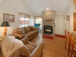 Gas Fireplace turned off June, July and 
August