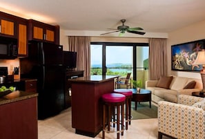 Fully stocked kitchen and gorgeous tropical views
