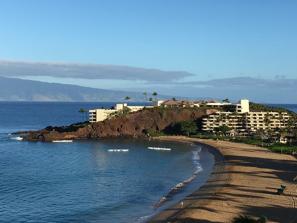 beach view from balcony
