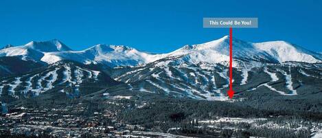 Imagine being at the base of Peak 8 to walk out on an Epic Powder Day!