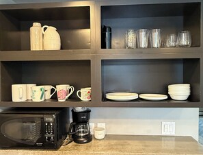 Fully stocked kitchen