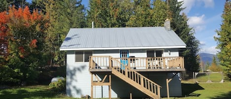 sunny front deck