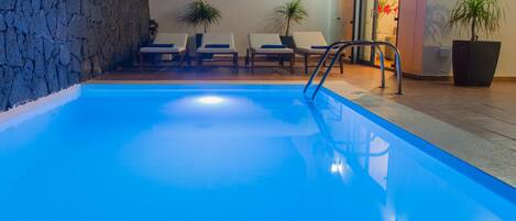 Private heated swimming pool