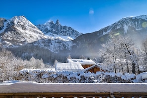 Beautiful setting, only 1 km from les Praz and la Flegere ski area