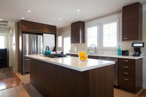 Prepare a gourmet meal from the local Farmer's Market in the remodeled kitchen!