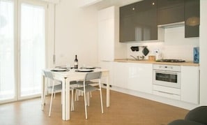 living room with kitchenette