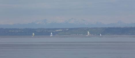 Looking out from The Cradle, Puget Sound and the Cascade Mountain Range