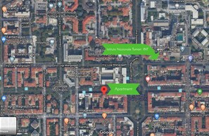 Distanza dall'Istituto Nazionale Tumori (INT) (350 metri)
