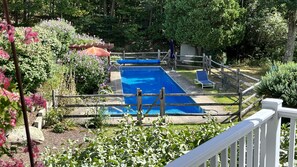 View of pool from the wrap-around deck