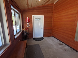 three season porch entry into main mudroom