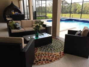 Ample and comfortable seating for the entire family to enjoy quality time.