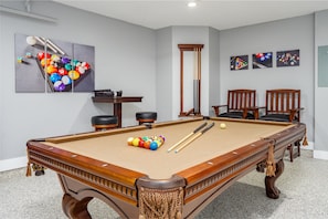 Games Room with Professional Pool Table and Ping Pong