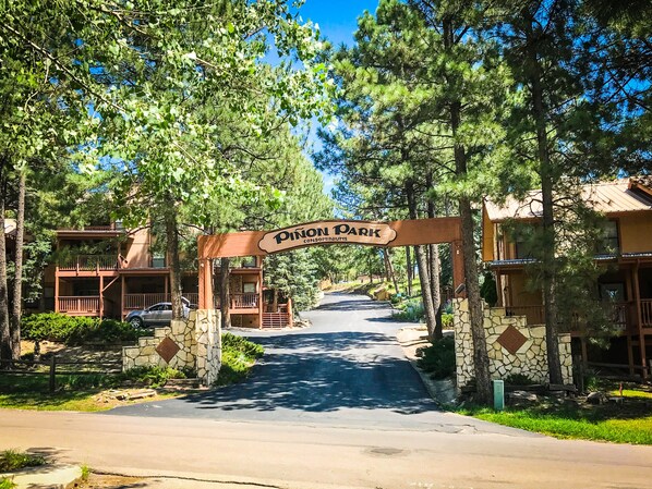 Entry into Pinon Park off Jack Little Drive