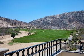 The 14th fairway from the balcony