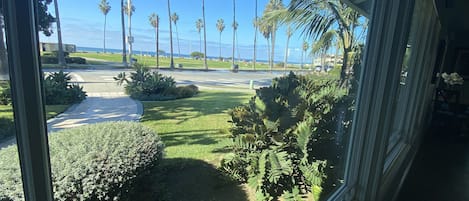 This is the view of the beach and ocean from the dining room and kitchen.
