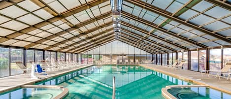 Enjoy the excellent on-site amenities including the beautiful indoor pool!